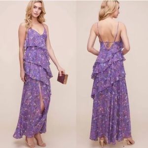 ASTR The Label Tiered Cani Floral Ruffle Maxi Dress